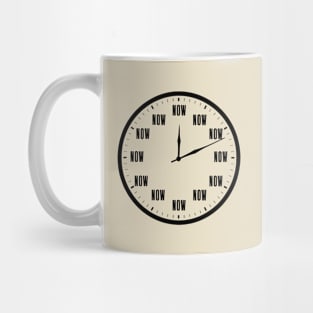 The Time is Now - Inspirational Clock Design Mug